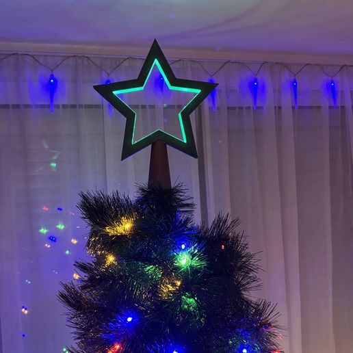 Christmas star led fir - 3D model önizlemesi