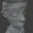 HeadHole.PNG African Woman Planter Bust