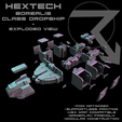 BorealisExploded.png HEXTECH - Borealis Class Dropship (Battletech Compatible)