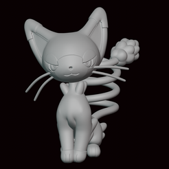 Glameow.png Файл STL 431 - Фигурка покемона Glameow・Шаблон для 3D-печати для загрузки