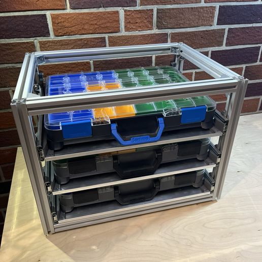 📦 3030 Universal Tool Box Rack・ STL File for 3D printing・Cults