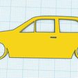 Web-capture_3-11-2023_141350_www.tinkercad.com.jpeg VW Polo G40 GT 86c Mk2f Coupe Volkswagen Silhouette Keyring