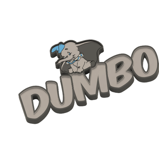 dumbo2.png Prénom LED À ASSEMBLER Dumbo