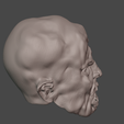 immagine-jason-lato-2-senza-maschera.png Jason Voorhees part 4 head sculpt and mask for custom figure 1/6