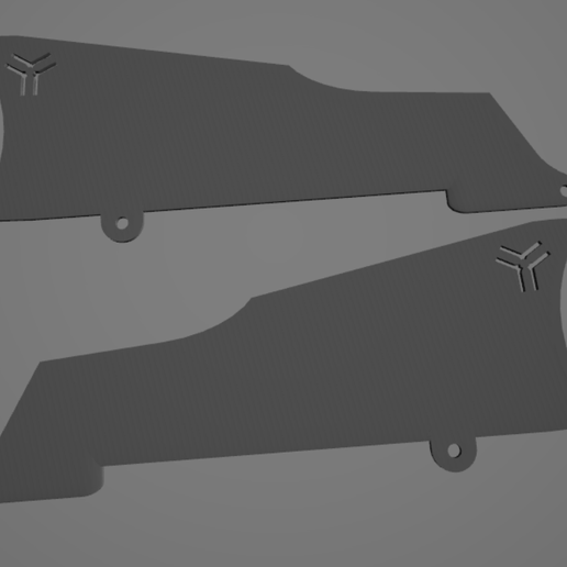 Losi SCTE 1.0 2.0 A-Arm Mud guards 3D model