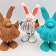 easter-gnome-06.jpg STL file Easter Hairy Gnome with a bunny costume・3D print model to download