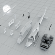 6.png Bell 212 Training  combat utility Helicopter model