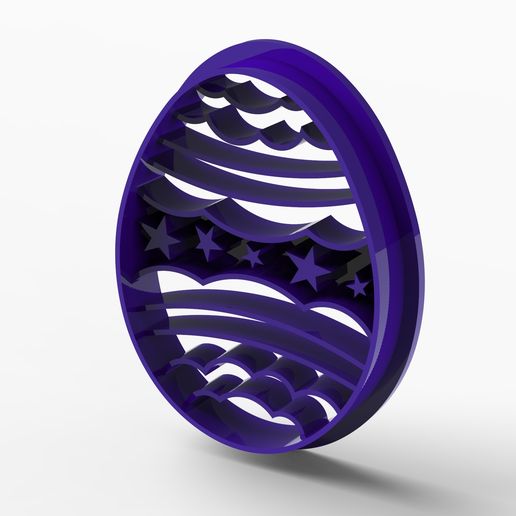Download STL file easter egg cookie cutter • 3D printing template ・ Cults