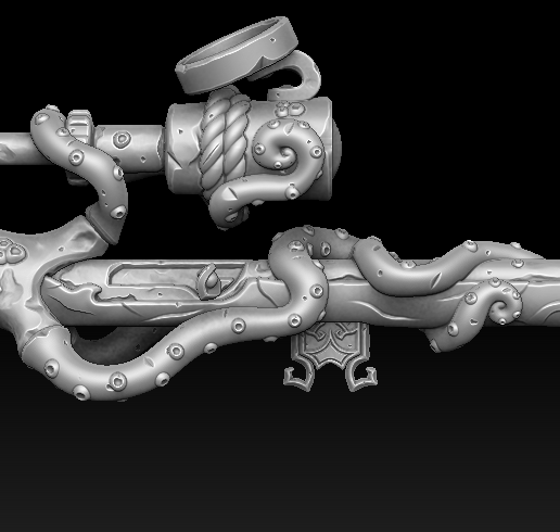 🐙 Octopus rifle・ STL File for ・Cults