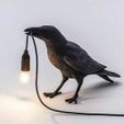 pajaro-seletti.jpg STL file Seletti Crow Lamp HIGH QUALITY・3D printing template to download