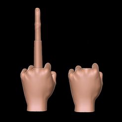 middle-finger-COLLAPSIBLE.jpg Fichier STL EFFONDREMENT DU MAJEUR・Plan imprimable en 3D à télécharger
