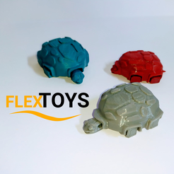 Tortuga-1.png STL-Datei Cute Flexi Turtle kostenlos herunterladen • Objekt für den 3D-Druck, FlexToys