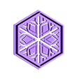 snoflake6.stl Hexagonal Snowflake Cookie Cutter Set
