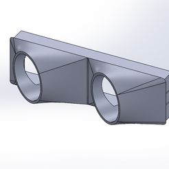 2-Fach-V1-1.jpg STL file radio din boost gauge holder VW Corrado Golf Civic CRX Opel Ford Focus・3D printing model to download