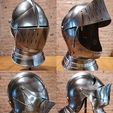 Combo_01.jpg Casque fermé portable (Armure de chevalier du XVIe siècle)