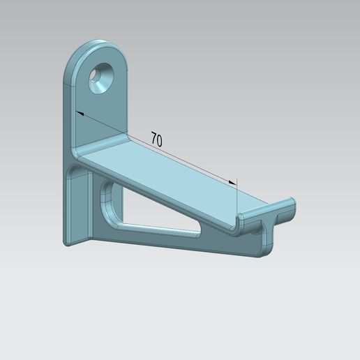 Wall bracket small 3D model