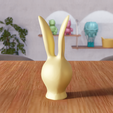 untitled8.png 3D Easter Bunny Head STL File - 341