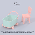 zara-home-inspired-kid-furniture-collection-miniature-furniture-2.png Zara Home-inspired Kid Miniature Furniture Collection, 8 PIECES 3D CAD MODELS