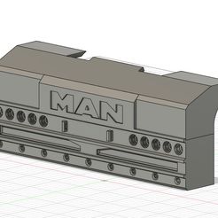 Heckstoßstange-1.jpg STL file TAMIYA MAN TGX 4X2 rear bumper・3D printer model to download