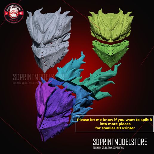 Deku_Dark_Mode_Mask_My_Hero_Academia_Dark_Deku_3D_Print_Model_STL_File_11.jpg Deku Dark Mode Mask - My Hero Academia Dark Deku Cosplay Helmet