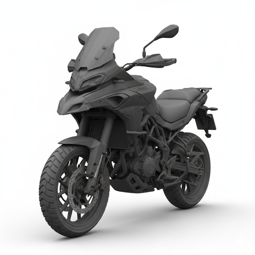 Benelli TRK 502 sci fi motorcycle STL, printable motorcycle, resin motorcycle model, motorbike, snap fit motorcycle STL, motorcycle action pose STL, custom motorcycle STL, motorcycle wall art STL, touring motorcycle STL, motorcycle display model, 1:32 mot