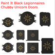 BL-doors-1.png STL file Paint It Black Legionnaires Chubby Unicorn Doors・Model to download and 3D print