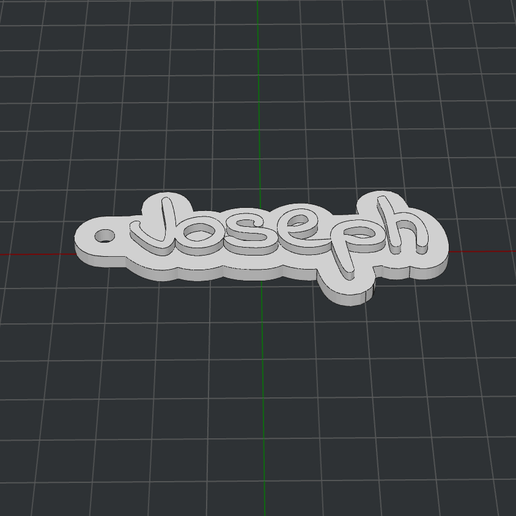 Keychain Joseph 3D model