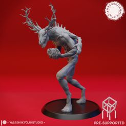 Wendigo_PS.jpg Fichier STL Wendigo - Miniature de table (pré-supporté)・Plan imprimable en 3D à télécharger