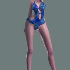 chica-anime-con-bañador.jpg STL-Datei ANIME type girl with swimsuit・Modell zum Herunterladen und 3D-Drucken