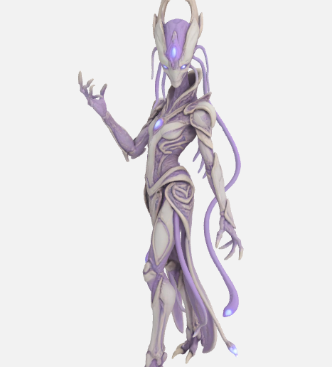 👽 Alien Humanoid Creature Miniature Sci Fi Fantasy Monster Eldritch ...
