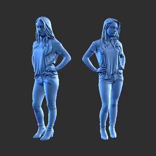 CHARACTER FIGURE GIRL F20 3D model