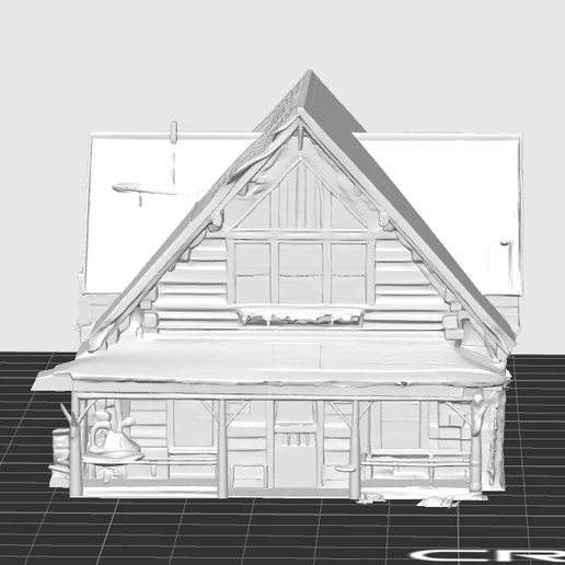 Cozy Fishing Cabin 3D Model – Perfect for Outdoor and Rustic Scenes