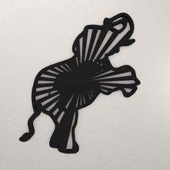 Elephant-Wall-Decoration-WARAJ18-Preview.jpg STL file Elephant Wall Decoration WARAJ18・3D printer model to download