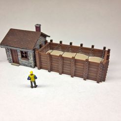 DH01.jpg STL file N Scale Sand Drying House・Design to download and 3D print