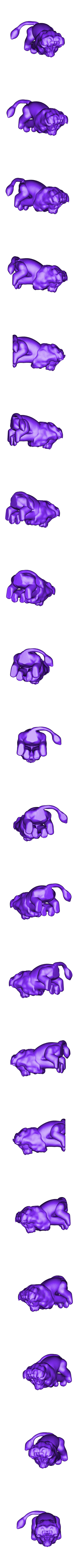 Sitting Lion.obj Sitting Lion