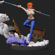 11.jpg Nami One Piece 3d Print statue
