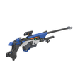 2.png Ana Sniper Rifle - Overwatch - Printable 3d model - STL + CAD bundle - 3 SKINS - Commercial Use