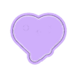 Melting Heart-cookiecad.stl Schmelzende Herz-Ausstechform