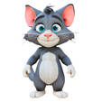 Tom-Cat-2.png Friendly Tom Cat High-Detail STL