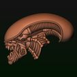 28.jpg Xenomorph Alien biomechanical head