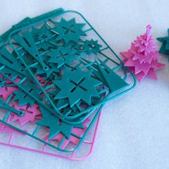 xtree3.jpg Free STL file Evergreen Tree Xmas Ornament on Card REMIX・3D print design to download