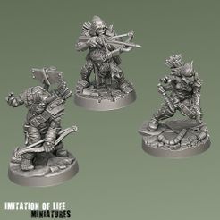 MINIATURES Fichier 3D Lot d'archers mutants・Objet imprimable en 3D à télécharger