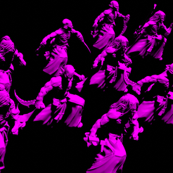untitled.png Free STL file Evil Space Elf Rogues・3D print design to download