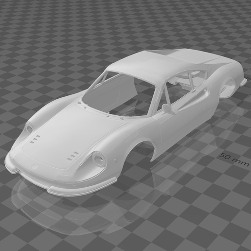 Ferrari Dino 246 GT スパアパーツカタログ 🦖 Ferrari Dino 246 GT 1972 Shell Body – Divided Parts for Easy
