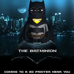 the batminion.jpg Batman Mini-figura de Súbdito Archivo Imprimible.STL