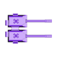 turret addon cannons.stl add on pack for wargames defence turret