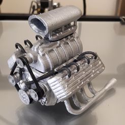 20220327_140133a.jpg STL file Customizable V8 Engine・3D printable model to download