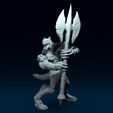 01.jpg Werewolf Warrior 3D print model