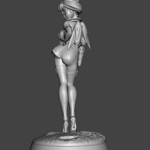 🛰 Retro Spacegirl Bombshell・ STL File for 3D printing・Cults