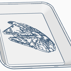 Tray_millenium-falcon.png STL file Star Wars Millennium Falcon Tray・Model to download and 3D print, jwmustanggt